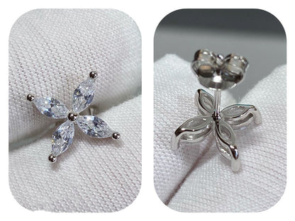 [Lumi Jewelry]VICTORIA SILVER DIAMOND STUD MINI EARRINGS