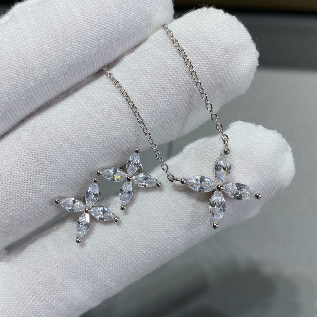[Lumi Jewelry]VICTORIA SILVER DIAMOND STUD MINI EARRINGS