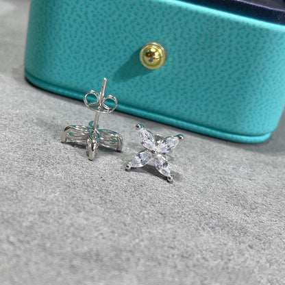 [Lumi Jewelry]VICTORIA SILVER DIAMOND STUD MINI EARRINGS