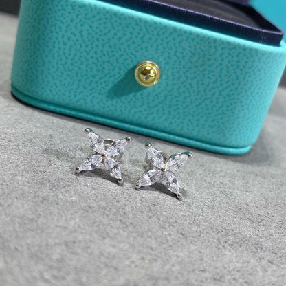 [Lumi Jewelry]VICTORIA SILVER DIAMOND STUD MINI EARRINGS