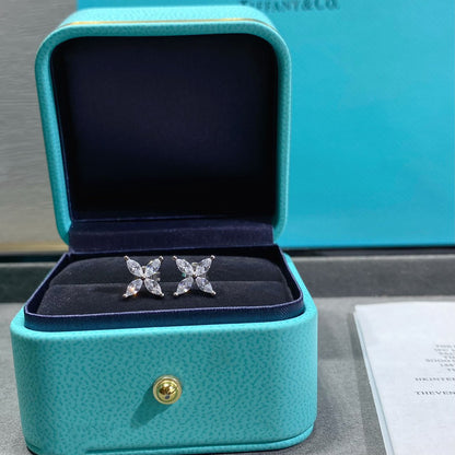 [Lumi Jewelry]VICTORIA SILVER DIAMOND STUD MINI EARRINGS