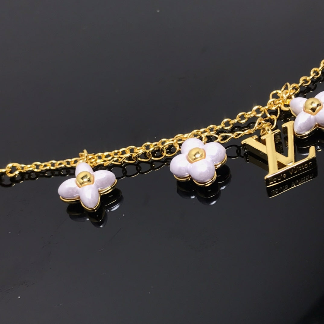 [Lumi Jewels]LOGO 6 MOTIF STAR AND SUN GOLD BRACELET