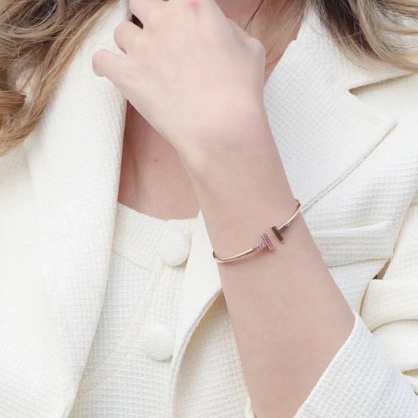 [Lumi Jewelry]T PINK GOLD PINK DIAMOND BRACELET