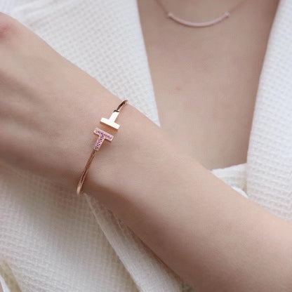 [Lumi Jewelry]T PINK GOLD PINK DIAMOND BRACELET