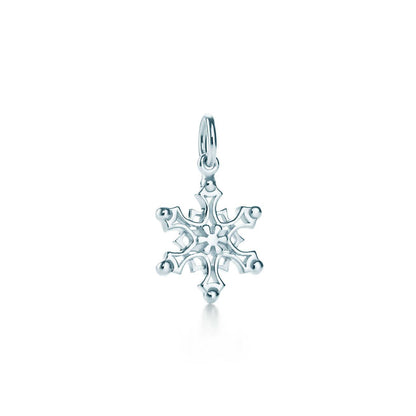 [Lumi Jewelry]STERLING SILVER SNOWFLAKE PENDANT NECKLACE