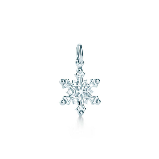 [Lumi Jewelry]STERLING SILVER SNOWFLAKE PENDANT NECKLACE