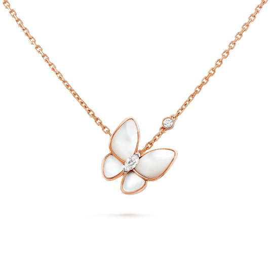[Lumi Jewels]BUTTERFLY MOP DIAMOND NECKLACE