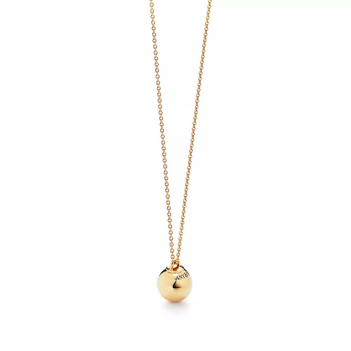 [Lumi Jewelry]BALL PENDANT 12.75MM NECKLACE