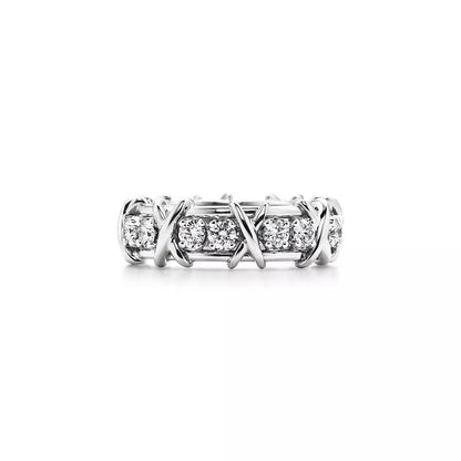 [Lumi Jewelry]SIXTEEN STONE SILVER RING