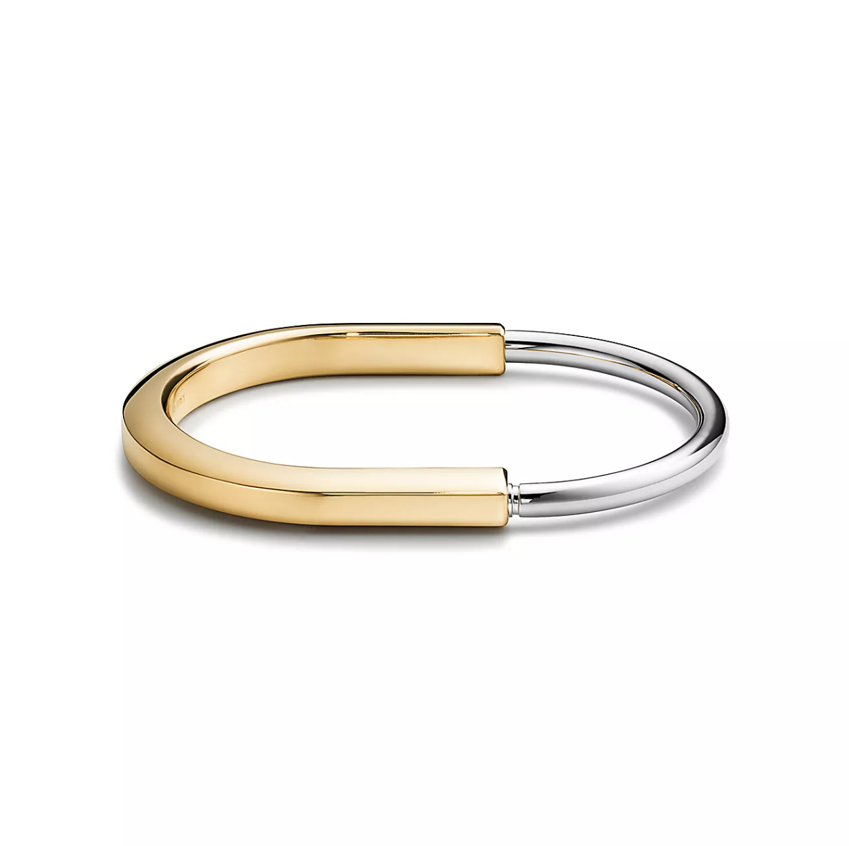 [Lumi Jewelry]LOCK BRACELET YELLOW AND WHITE GOLD