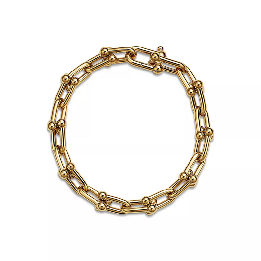 [Lumi Jewelry]HARDWEAR MEDIUM LINK 20 MOTIF GOLD BRACELET