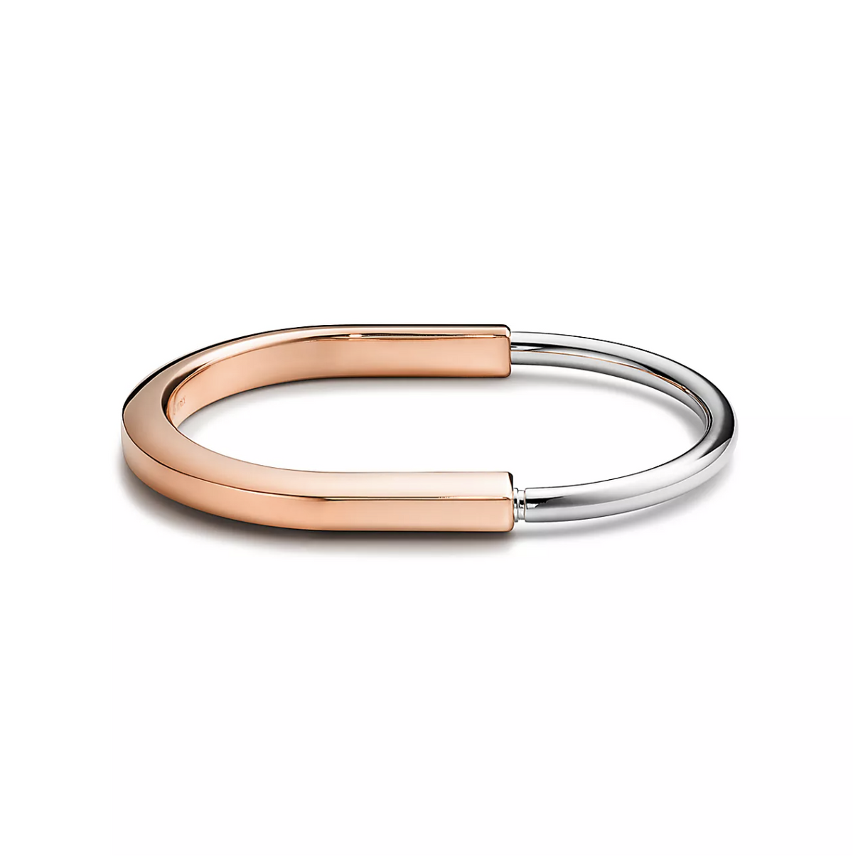 [Lumi Jewelry]LOCK BRACELET ROSE AND WHITE GOLD