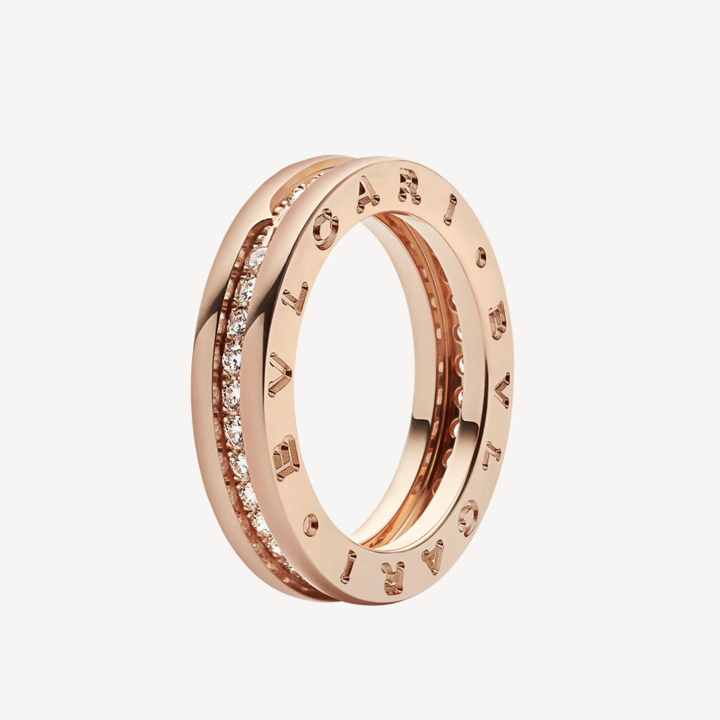 [Lumi Jewels]ZERO 1 ONE-BAND PAVED DIAMONDS ON THE SPIRAL RING