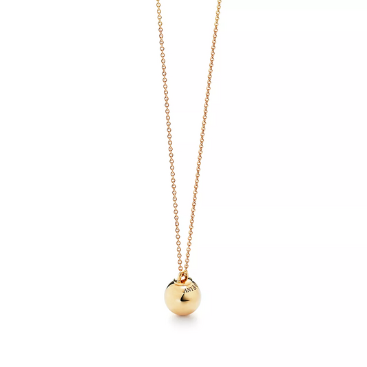 [Lumi Jewelry]BALL PENDANT 12.75MM NECKLACE