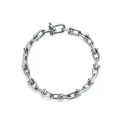 [Lumi Jewelry]HARDWEAR SMALL LINK 26 MOTIF SILVER BRACELET
