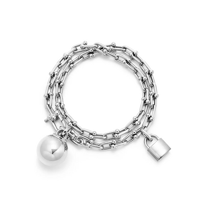 [Lumi Jewelry]HARDWEAR SMALL WRAP SILVER BRACELET