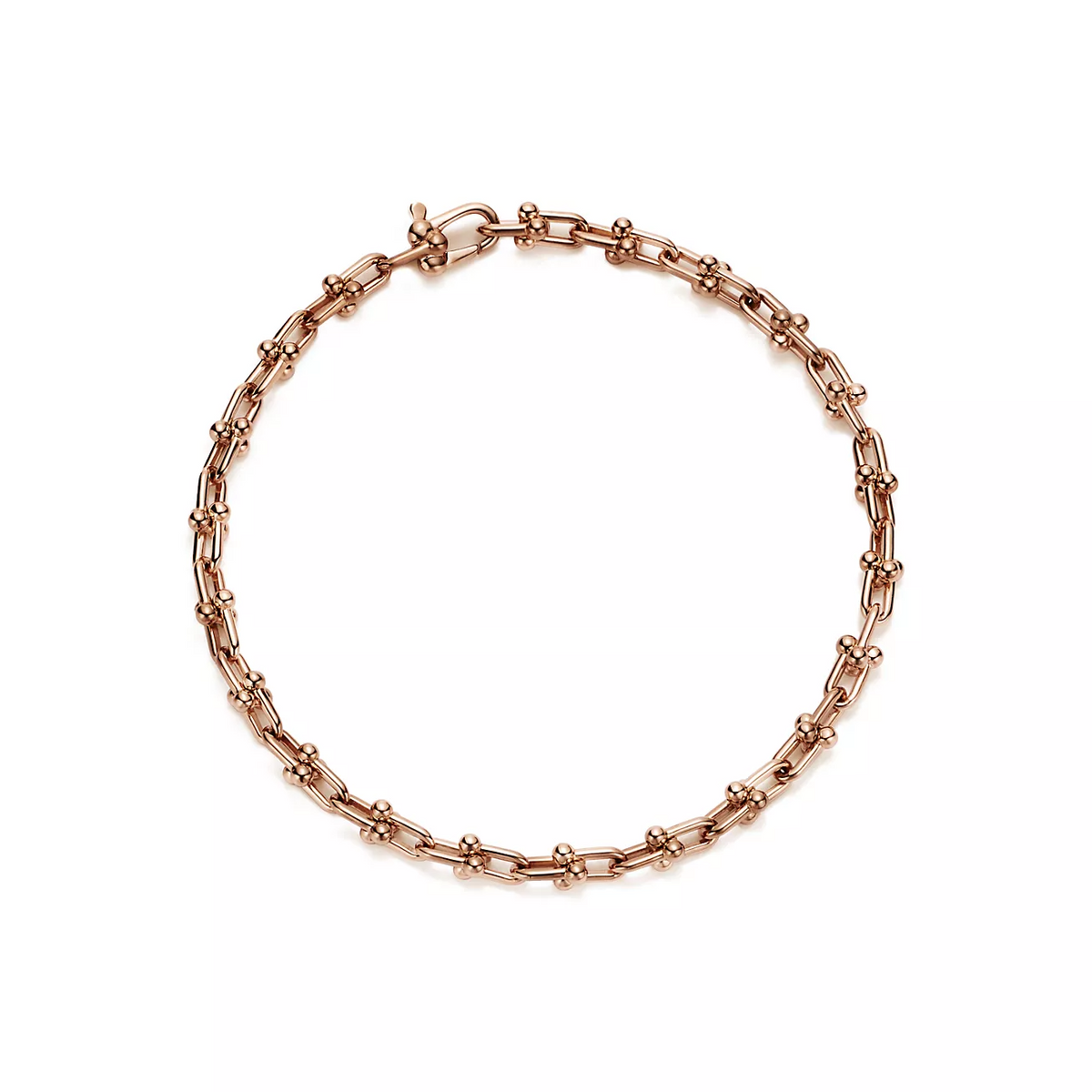 [Lumi Jewelry]HARDWEAR MICRO LINK 44 MOTIF PINK GOLD BRACELET