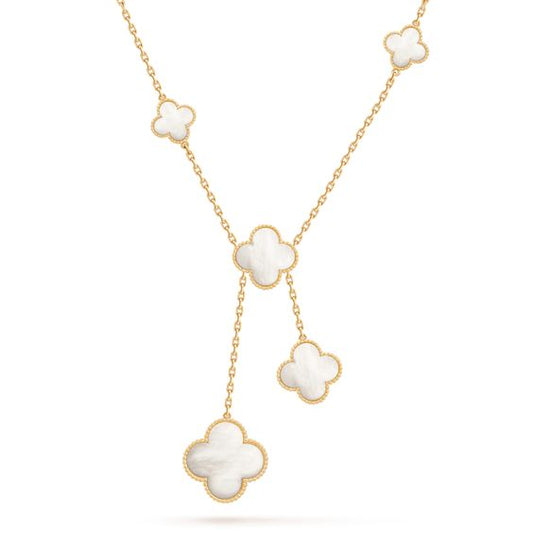 [Lumi Jewels]CLOVER MOTHER OF PEARL NECKLACE 6 MOTIF