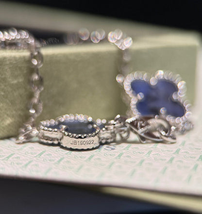 [Lumi Jewels]CLOVER 20 MOTIFS BIDE STONE NECKLACE
