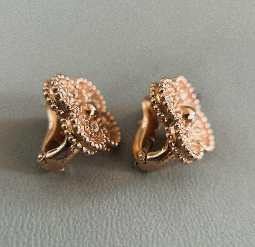 [Lumi Jewels]CLOVER MEDIUM 1 MOTIFS LAVA EARRINGS
