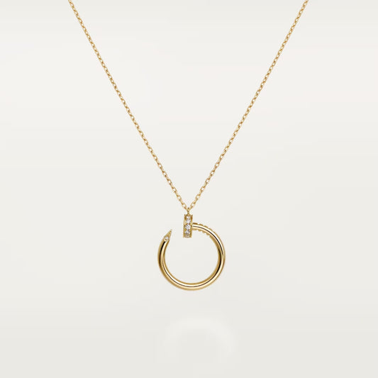 [Lumi Jewelry]JUSTE NECKLACE HALF DIAMOND
