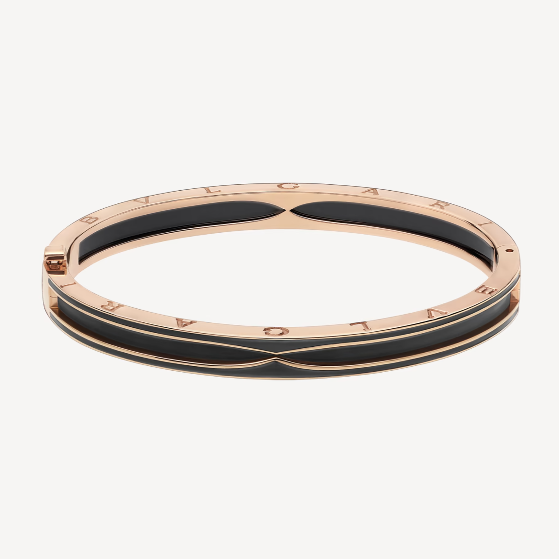 [Lumi Jewels]ZERO 1 PINK GOLD WITH MATTE BLACK CERAMIC BRACELET