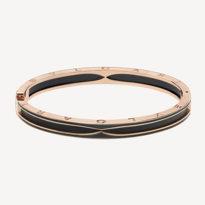 [Lumi Jewels]ZERO 1 PINK GOLD WITH MATTE BLACK CERAMIC BRACELET