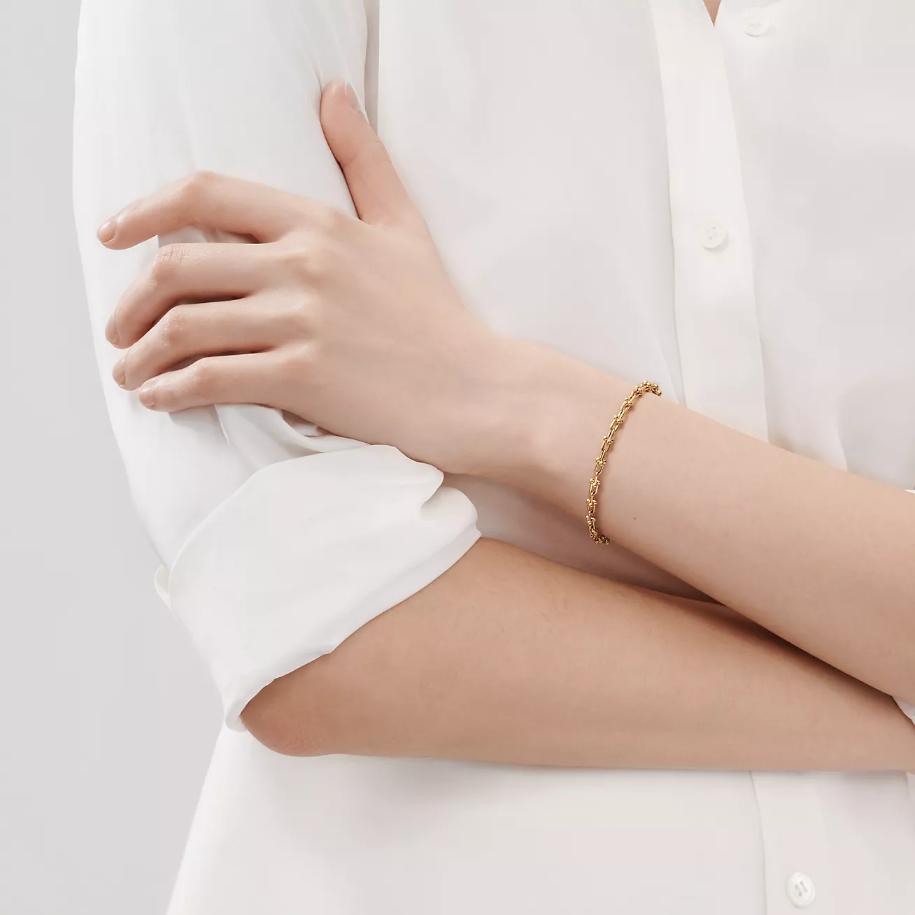[Lumi Jewelry]HARDWEAR MICRO LINK 44 MOTIF GOLD BRACELET