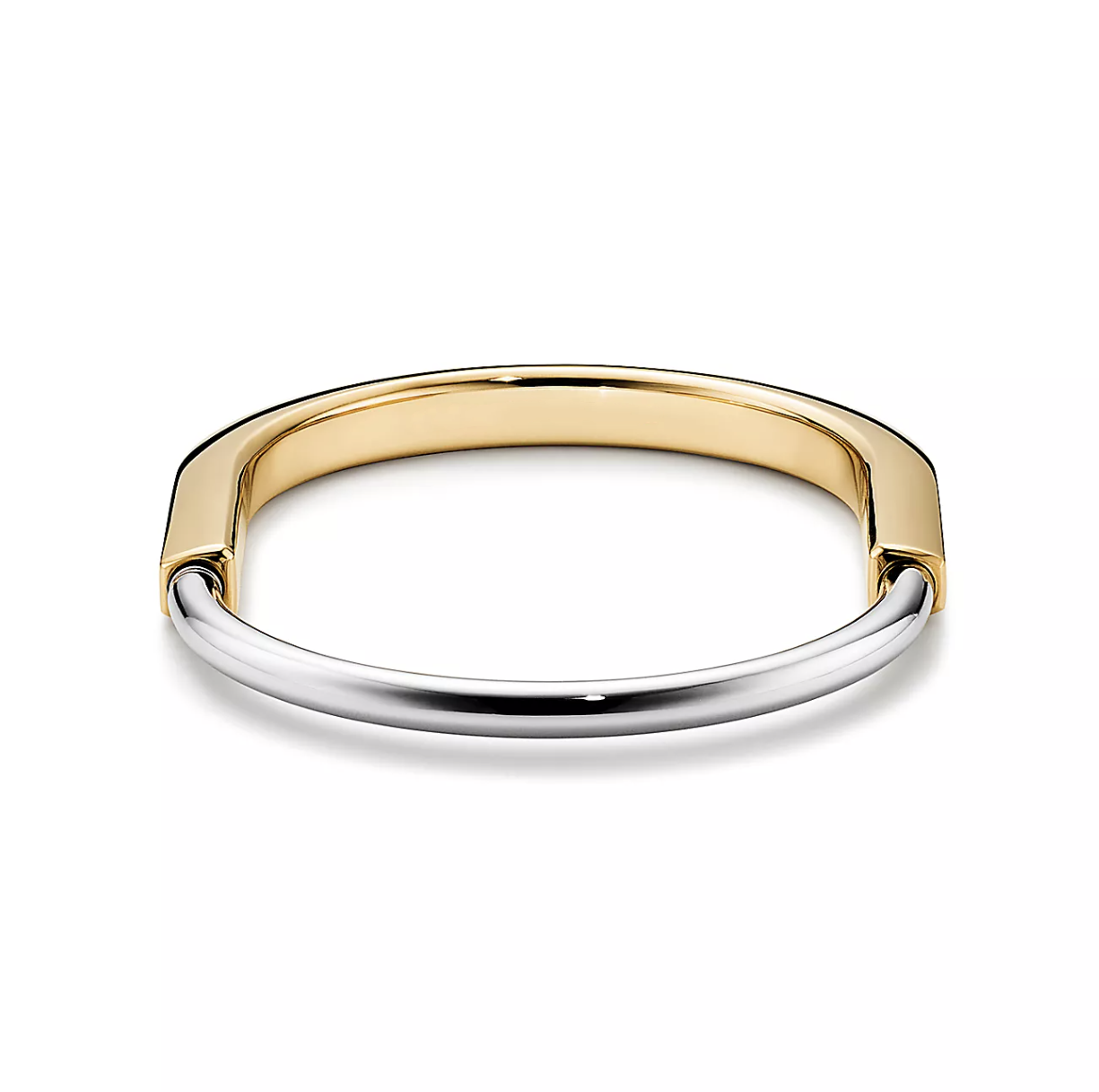 [Lumi Jewelry]LOCK BRACELET YELLOW AND WHITE GOLD