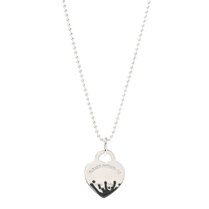 [Lumi Jewelry]COLOUR HEART SPLASH TAG NECKLACE
