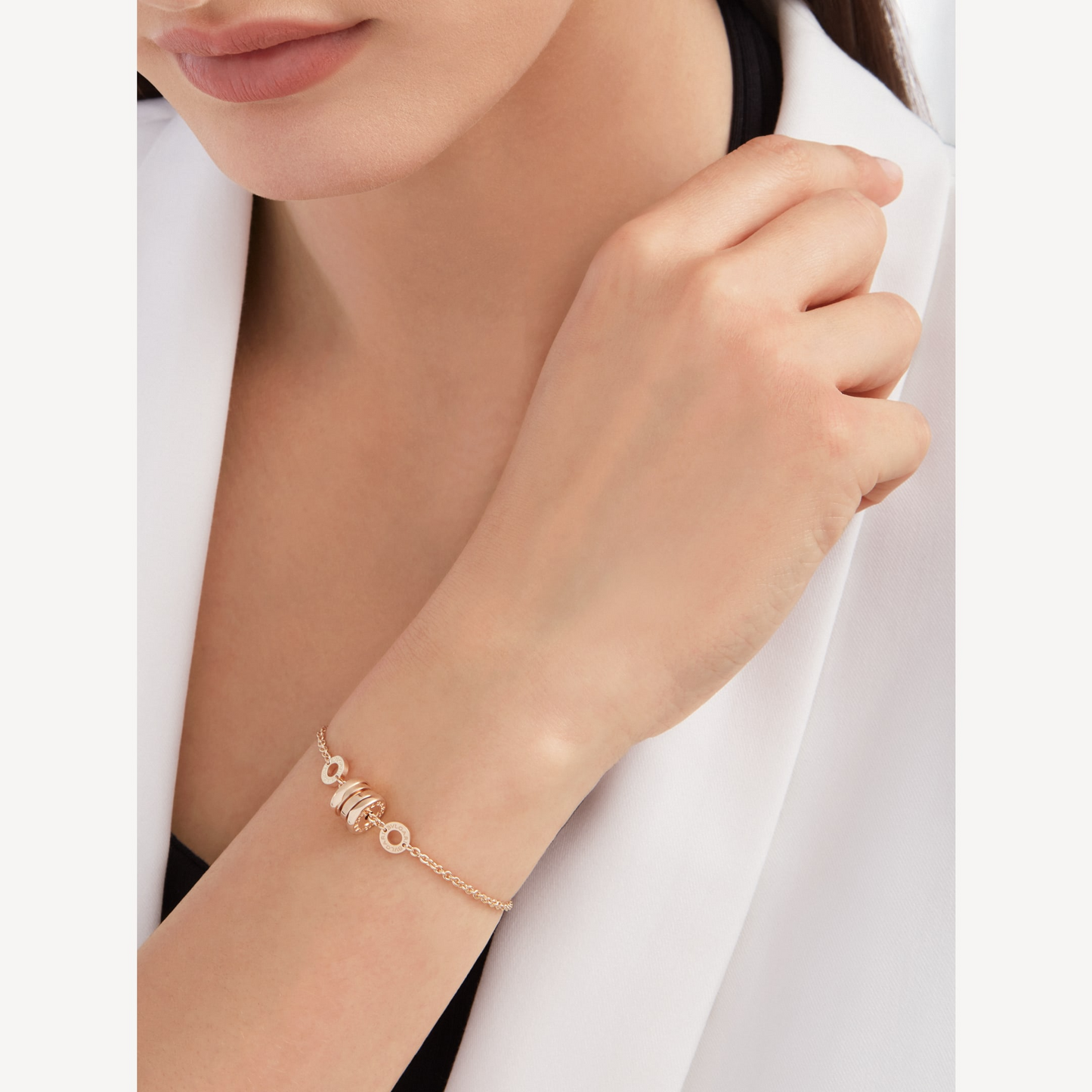 [Lumi Jewels]ZERO 1 SOFT PINK GOLD BRACELET