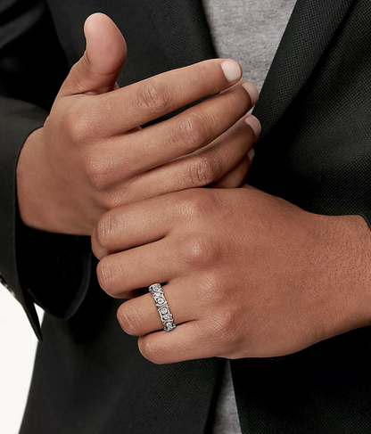 [Lumi Jewelry]SIXTEEN STONE SILVER RING
