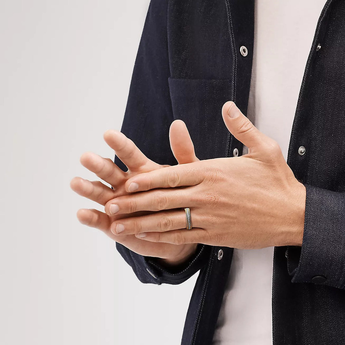 [Lumi Jewelry]ROPE TWO-ROW GOLD DIAMOND RING
