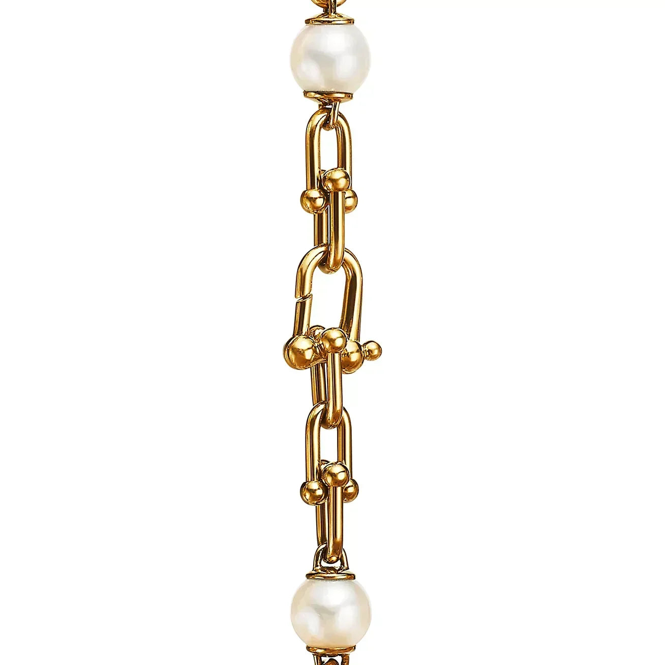 [Lumi Jewelry]LINK BRACELET GOLD WITH FRESHWATER PEARLS