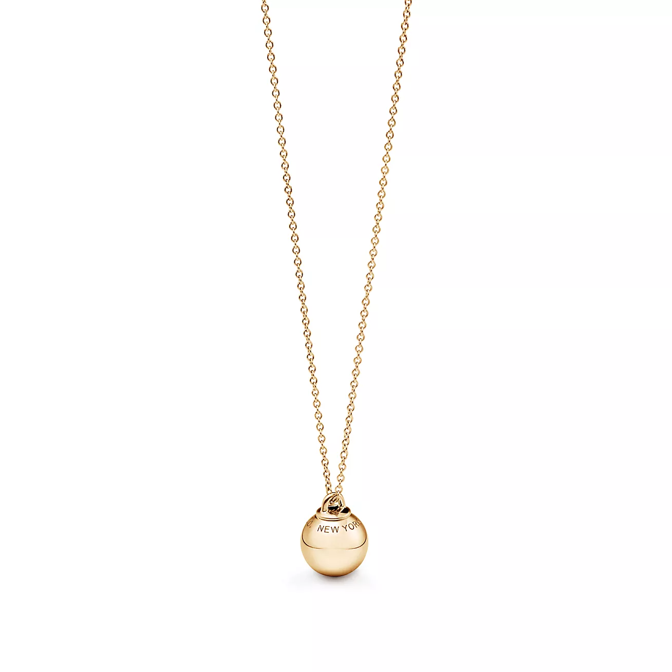 [Lumi Jewelry]BALL PENDANT 12.75MM NECKLACE