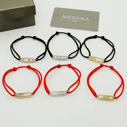 [Lumi Jewels]Messika Care(s) pink cord pav¨¦ bracelet