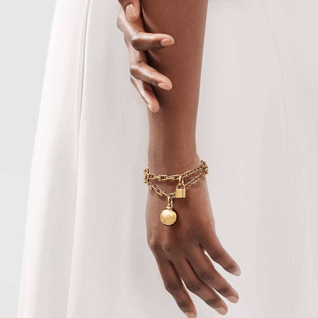 [Lumi Jewelry]HARDWEAR SMALL WRAP GOLD BRACELET