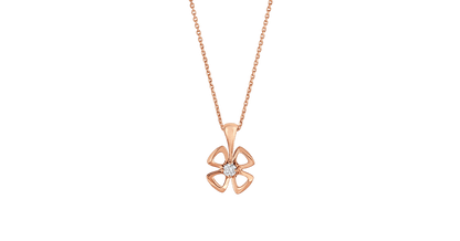 [Lumi Jewels]FIOREVER NECKLACE DIAMOND CENTER