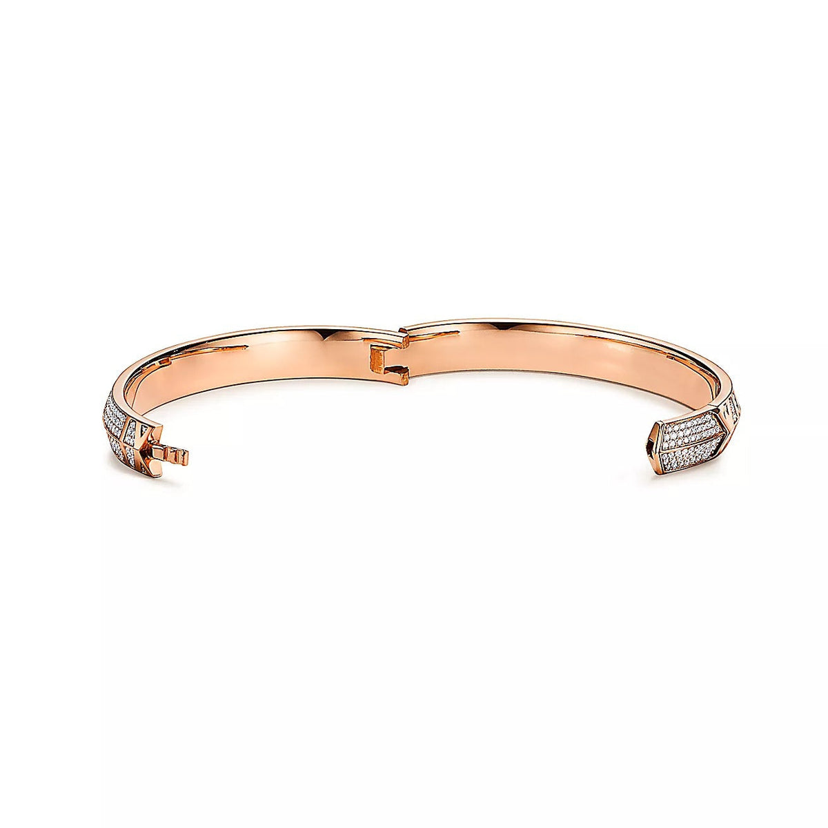 [Lumi Jewelry]ATLAS X PINK GOLD DIAMOND PAVED BRACELET