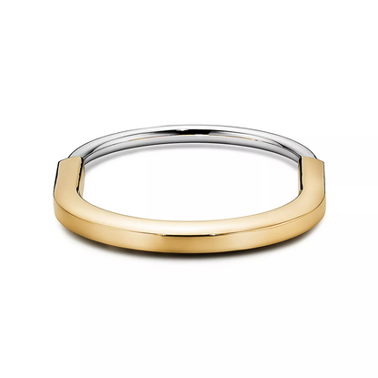 [Lumi Jewelry]LOCK BRACELET YELLOW AND WHITE GOLD