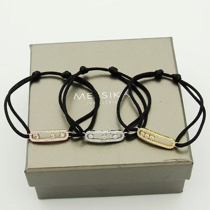 [Lumi Jewels]Messika Care(s) pink cord pav¨¦ bracelet