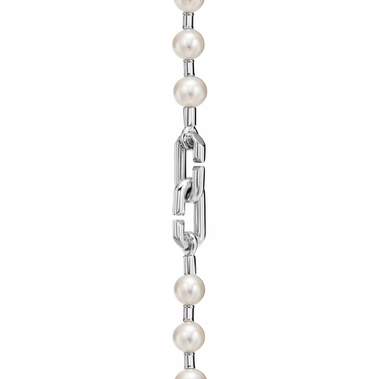 [Lumi Jewelry]PEARL LOCK SILVER BRACELET