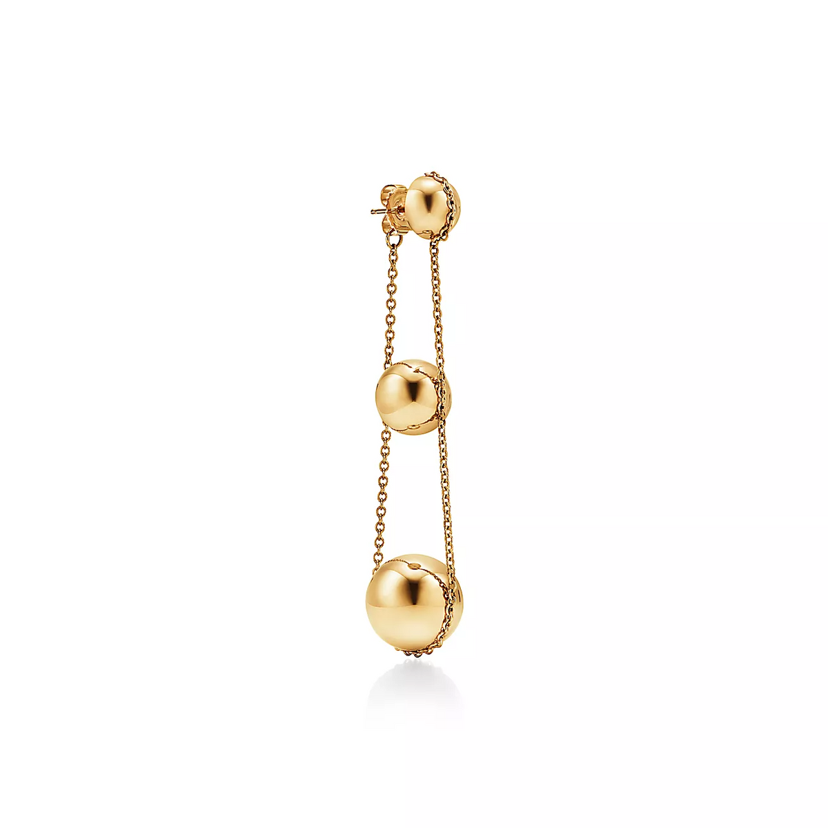 [Lumi Jewelry]TRIPLE DROP GOLD EARRINGS