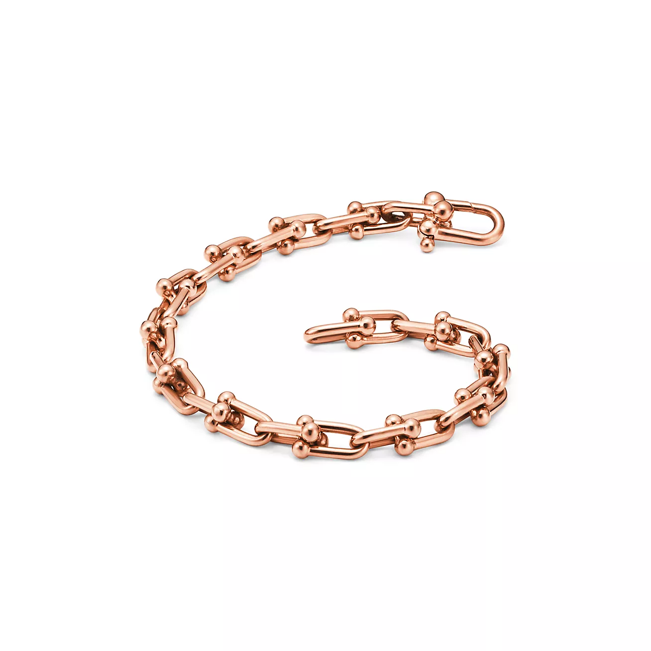 [Lumi Jewelry]HARDWEAR SMALL LINK 26 MOTIF PINK GOLD BRACELET