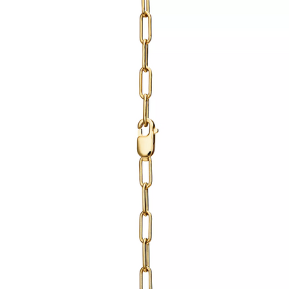 [Lumi Jewelry]LOCK NECKLACE MEDIUM PENDANT GOLD PAVED DIAMONDS