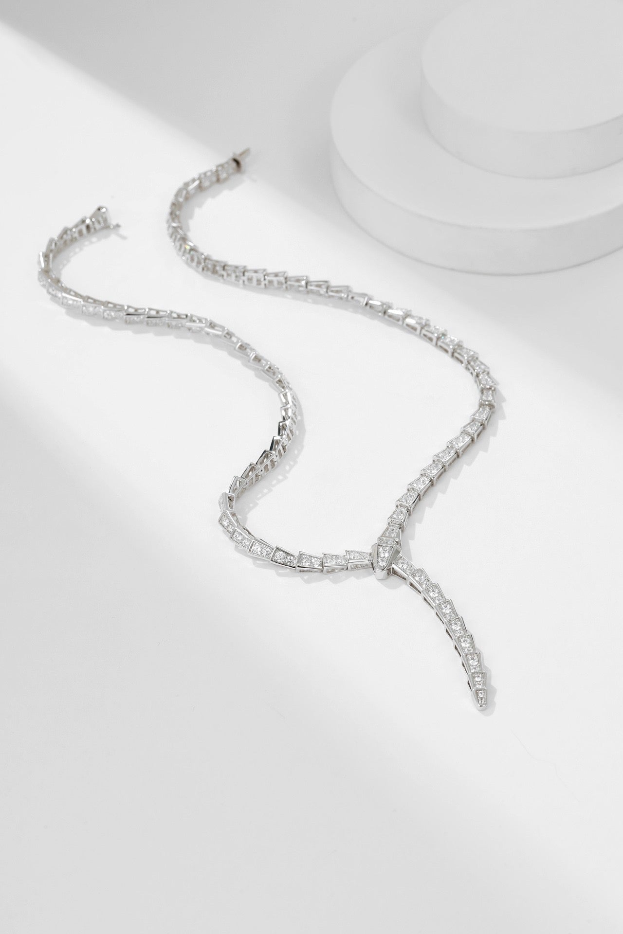 [Lumi Jewels]SERPENTI NECKLACE SILVER DIAMOND