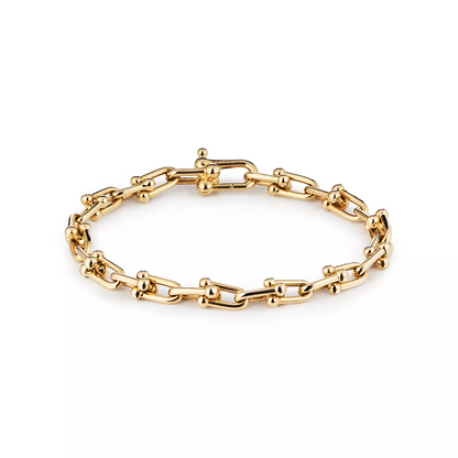 [Lumi Jewelry]HARDWEAR SMALL LINK 26 MOTIF GOLD BRACELET