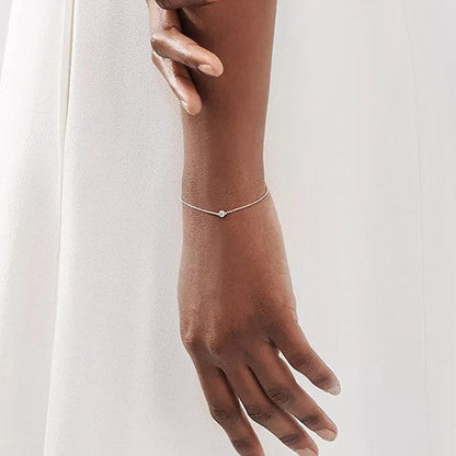 [Lumi Jewelry]DIAMOND STERLING SILVER AQUAMARINE BUBBLE BRACELET