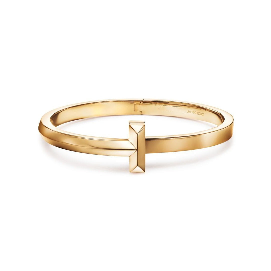 [Lumi Jewelry]T1 WIDE HINGED BANGLE BRACELET