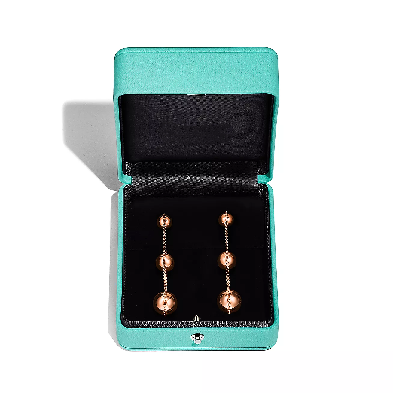 [Lumi Jewelry]TRIPLE DROP PINK GOLD EARRINGS